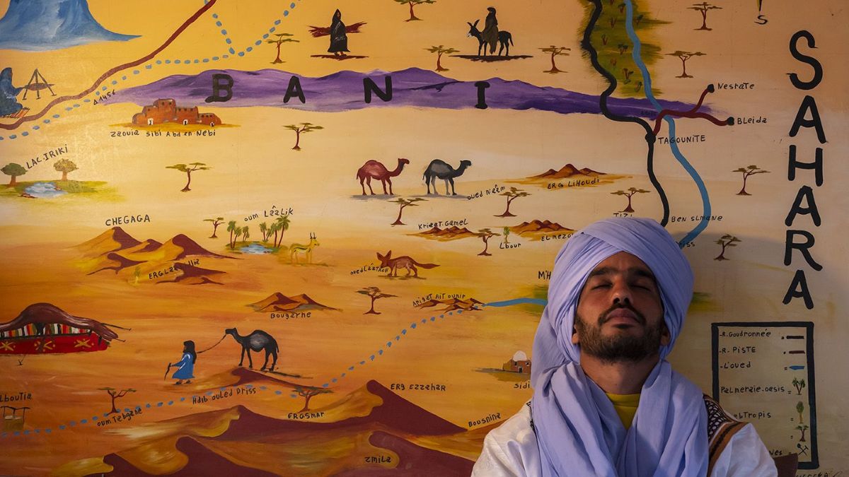 Taragalte Nomad Camp desert life in M'Hamid El Ghizlane Morocco