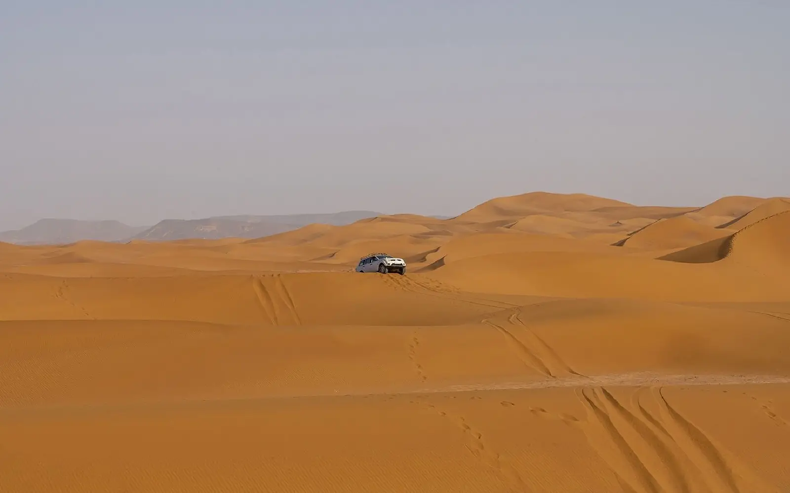 4x4 Sahara desert tour from M'Hamid Morocco crossing dunes