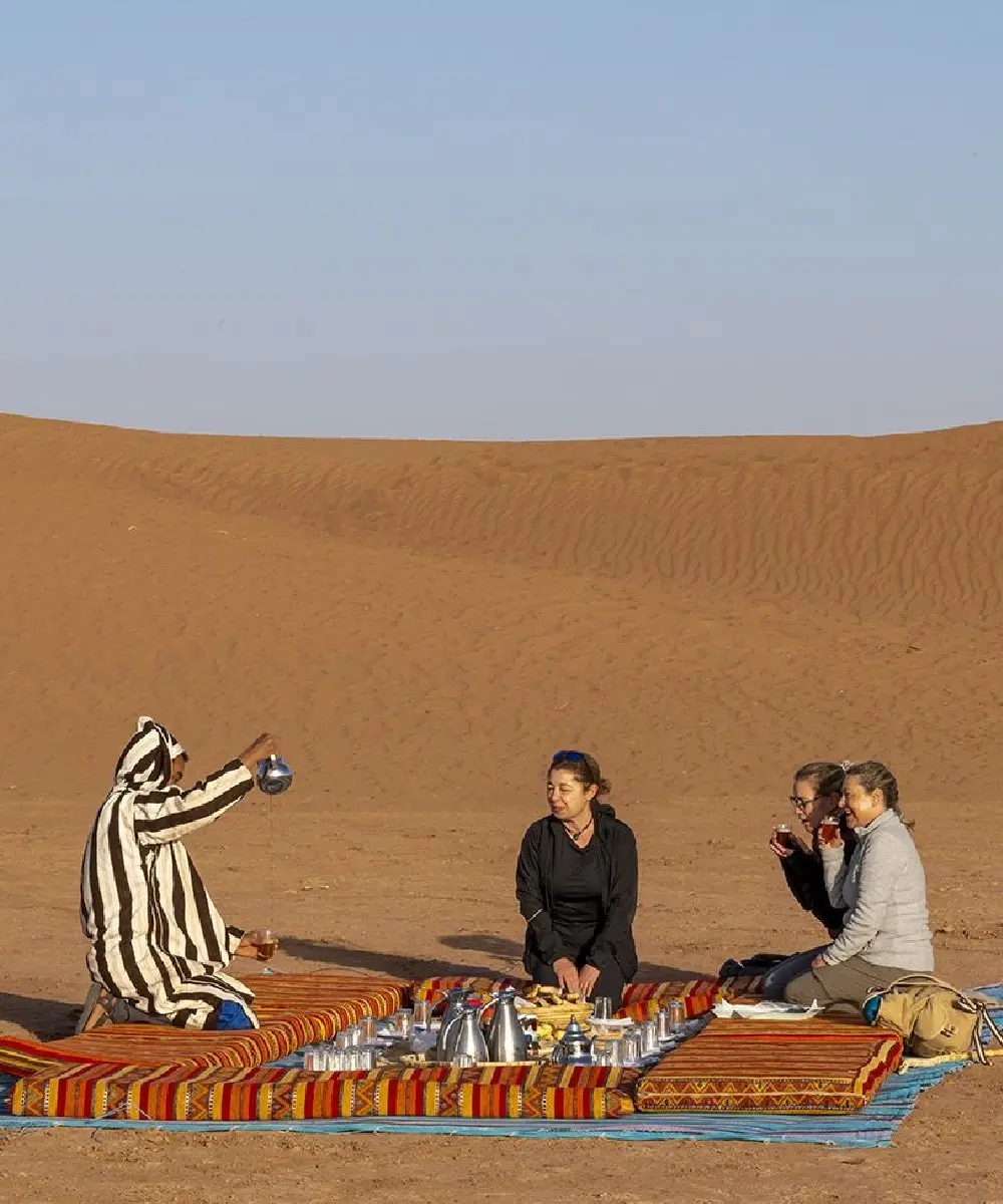 Berber host at Taragalte Nomad Camp in M'Hamid