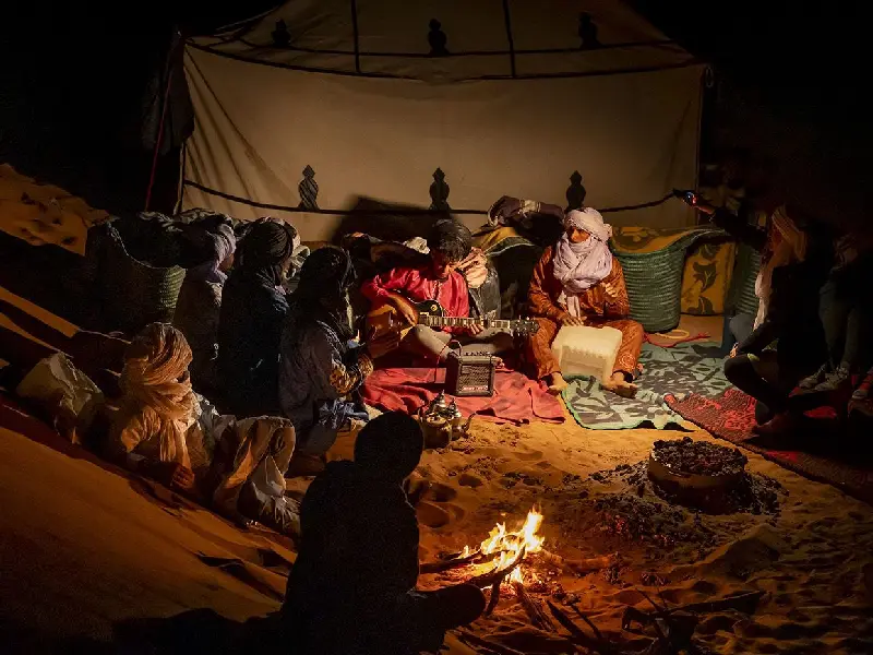 Stargazing and fire nights under Sahara sky in M'Hamid Morocco
