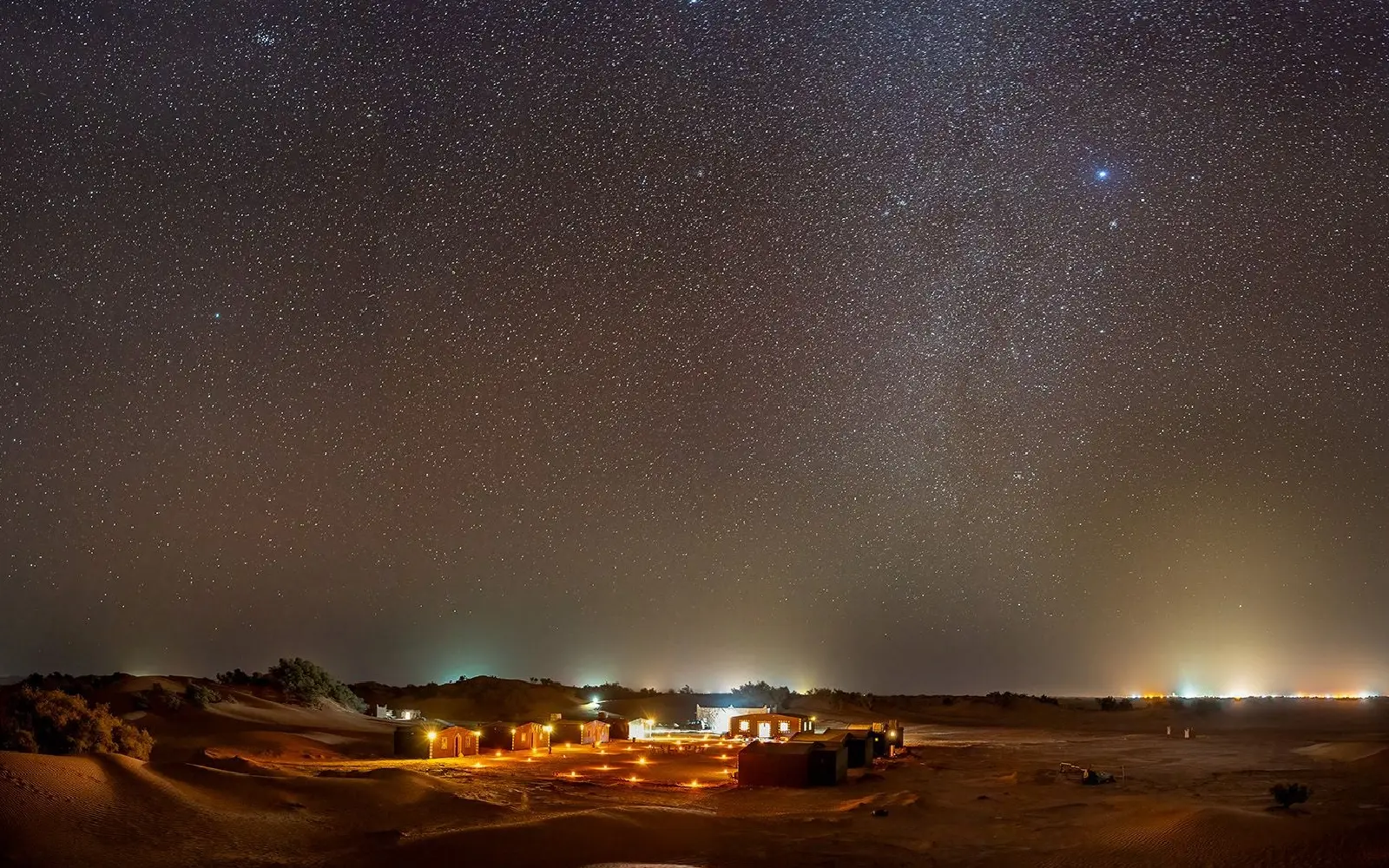 Stargazing in Sahara Desert M'Hamid Morocco night sky