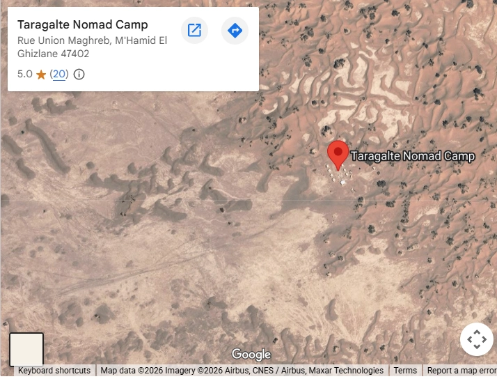 Taragalte Nomad Camp in M'Hamid desert Morocco